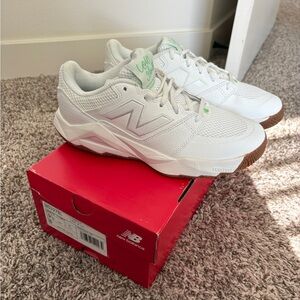 New Balance white sneakers